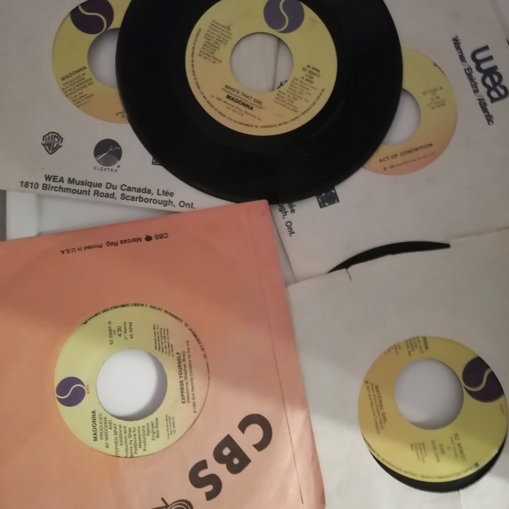 Lot of 5 Vintage Madonna Vinyl Records  * Madonna Collection *